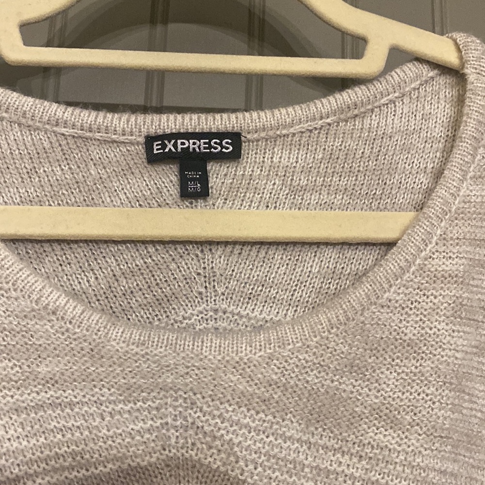 Express Patterned Asymmetrical Sweater - image 3